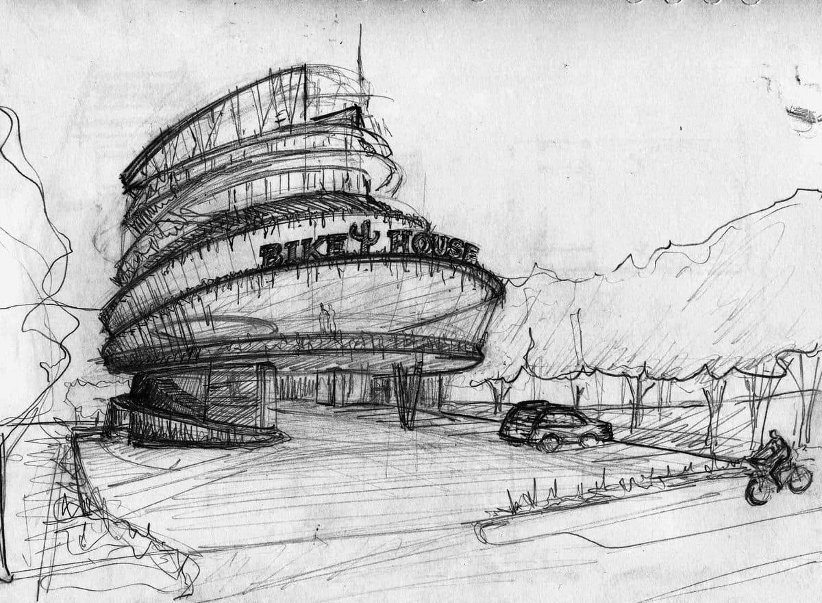 Sketch original de Bike House